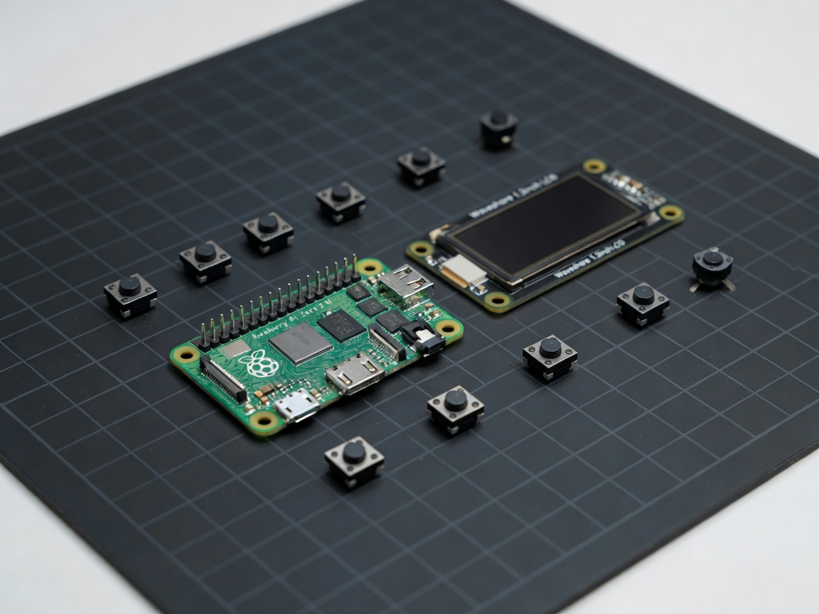 Assembled DIY SeedSigner hardware wallet with Raspberry Pi Zero, LCD and buttons