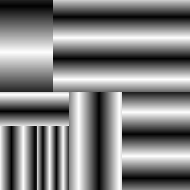 The WAVE formula preview, silver bars on black.