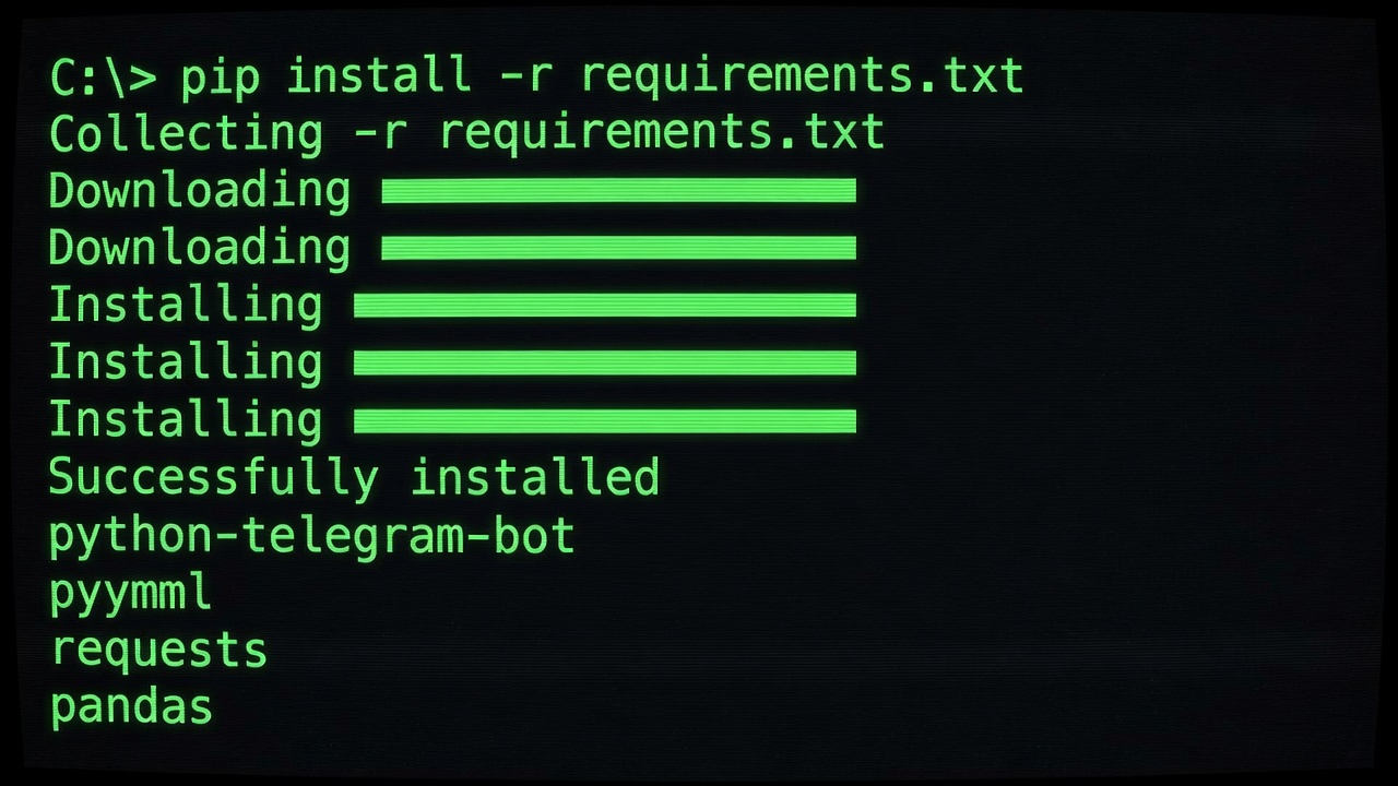 Successful pip install output