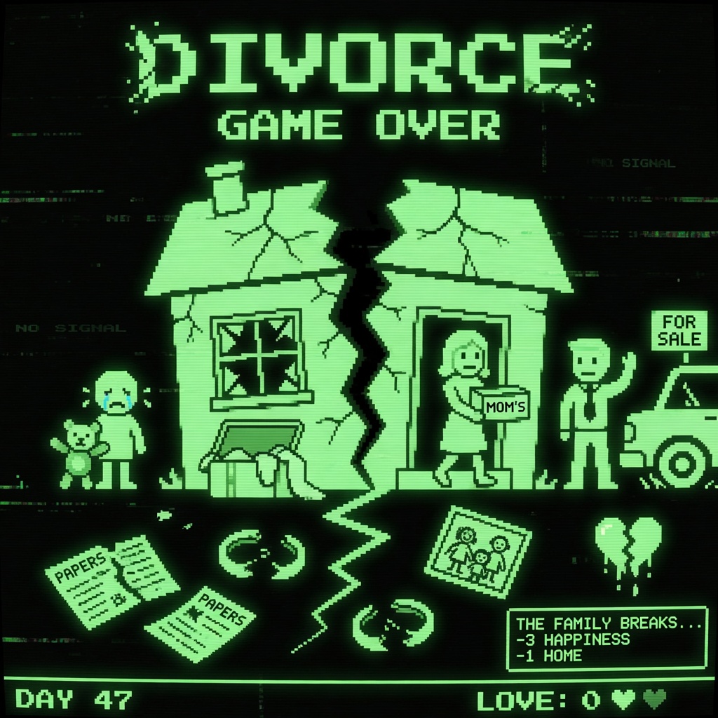 Crypto Dad game over / bad ending screen