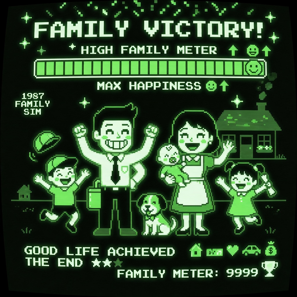 Crypto Dad good ending - family together