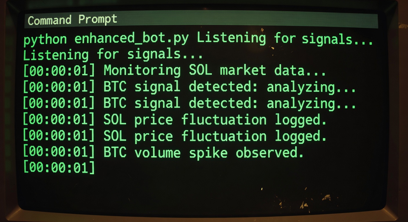 Bot running and listening for signals